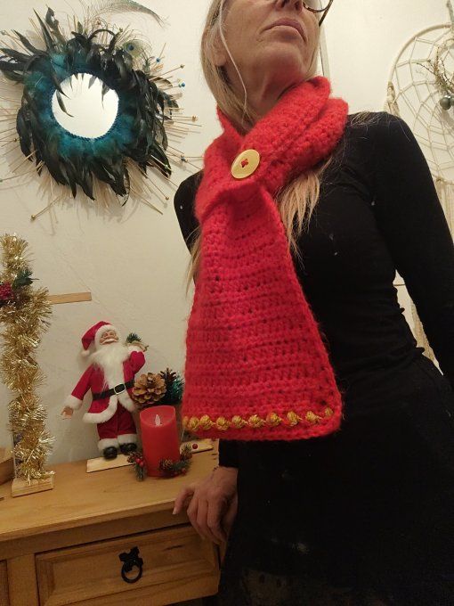 Tour de cou rouge passion'